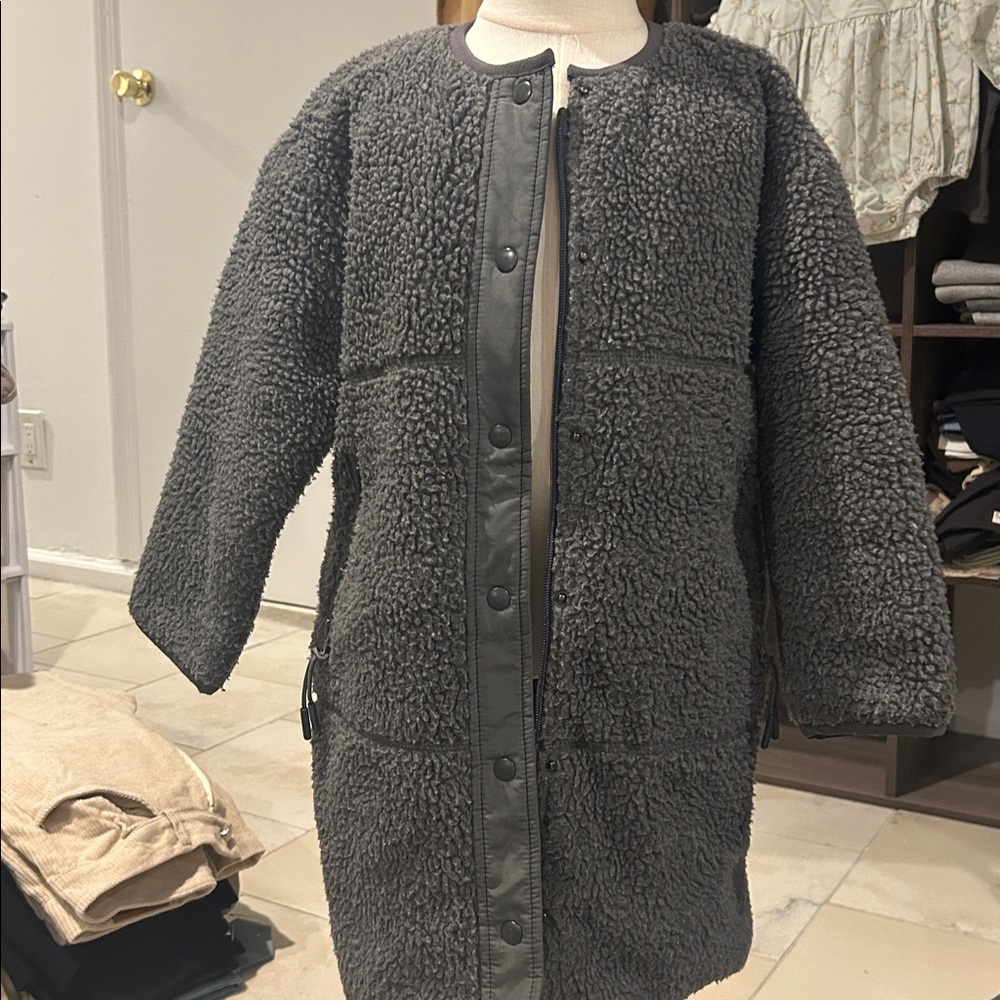Kids Gray Pea Coat